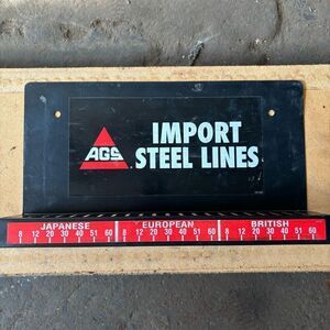 AGS Import Steel Lines Metal Wall Display *No Lines*